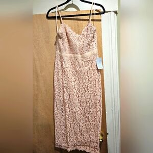 Napean Sea Rd ‐ Eve Lace Midi Dress Strapless.